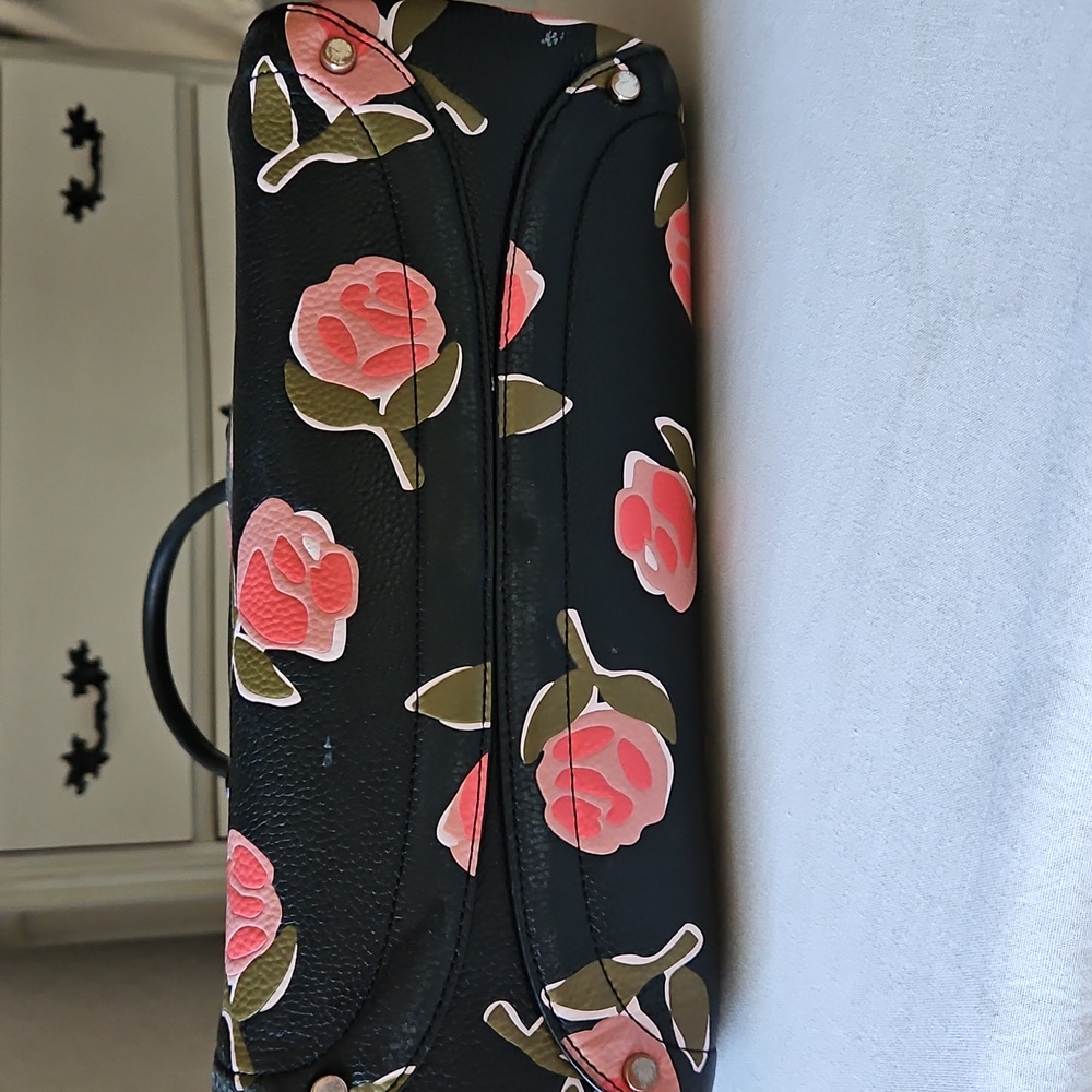 Kate Spade Black and Pink Floral Satchel - Picture 5 of 9